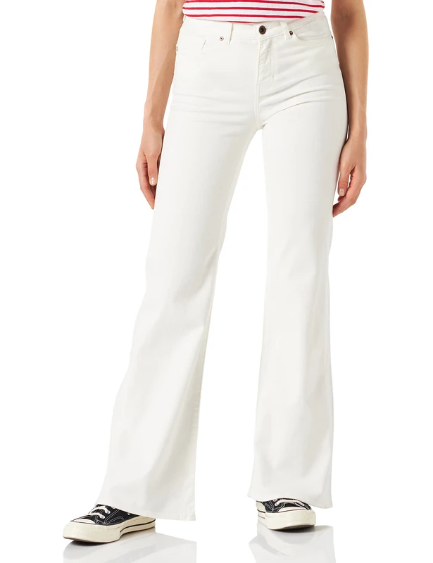 Seven7 Women's Rafaella Straight Jeans, White (Rinse Wt 001), 26W / 32L