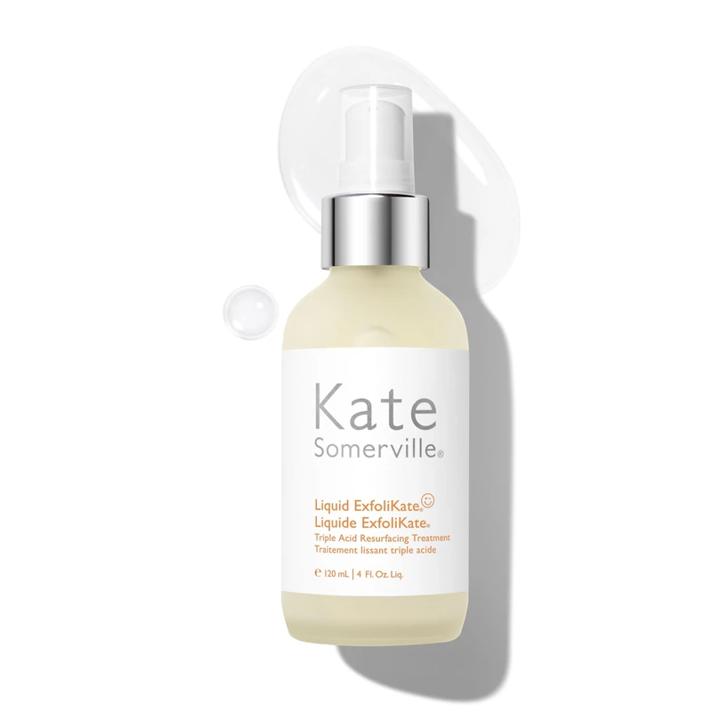 Kate Somerville Liquid ExfoliKate – Overnight Toner with Triple Acid, Exfoliating Treatment with AHA, Smooths Skin and Minimises Pores, 120 mL
