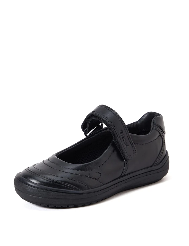 Geox Girl J Hadriel Girl I Ballerina, Black, 9 UK Child
