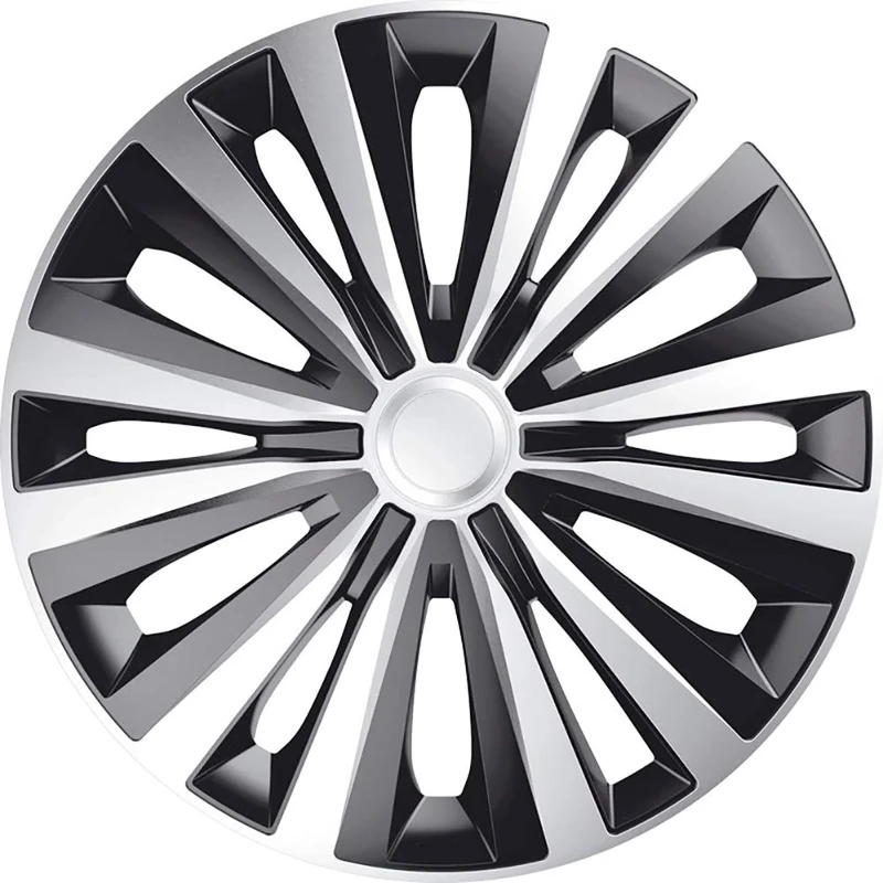 J-Tec Set wheel covers Multi 15-inch silver/black
