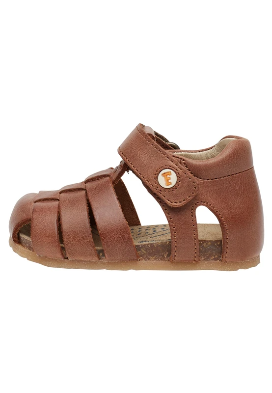 Falcotto Alby-Closed-Toe Fisherman Leather Sandals Brown 26