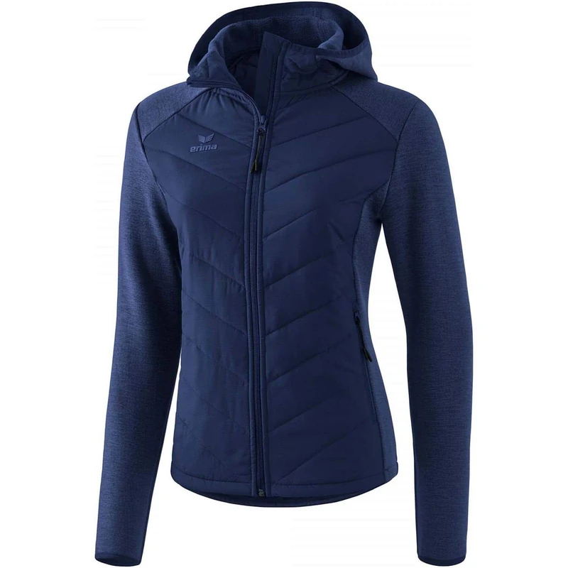 Erima Women Quilted Jacket - New Navy, Size 44