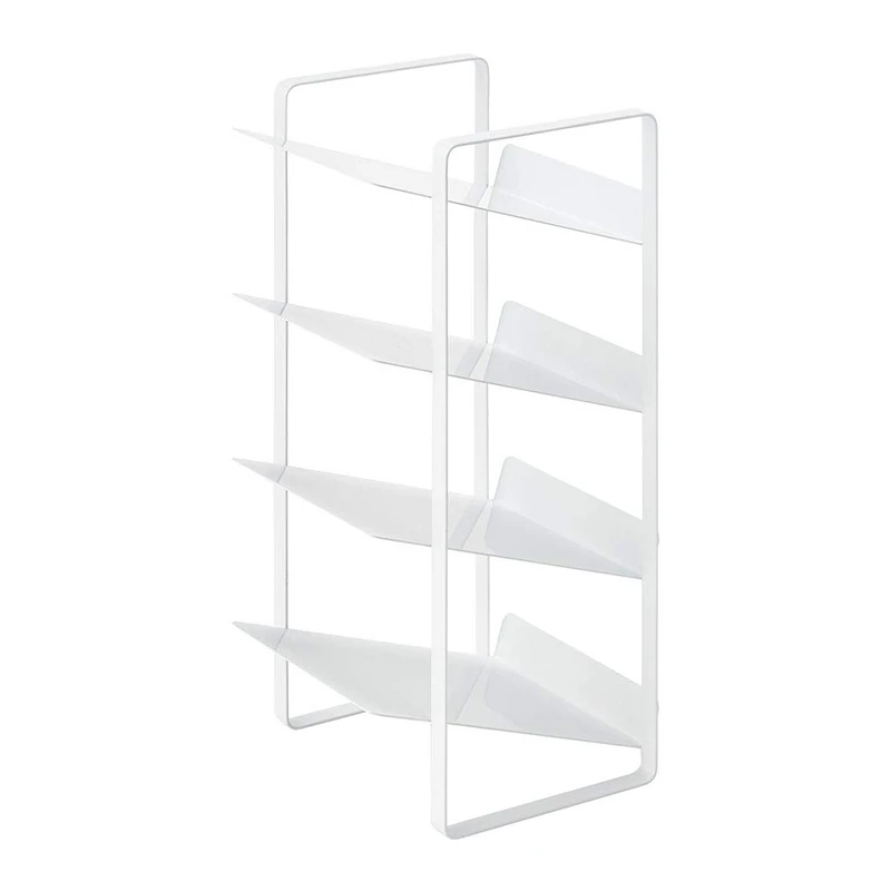 YAMAZAKI 4304 TOWER Bottle Rack, white, Steel, Minimalist, 20 x 20.5 x 40 cm