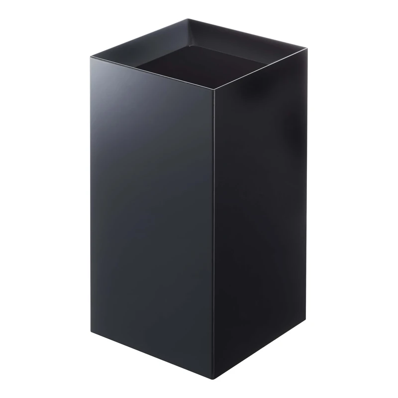 YAMAZAKI home 4493 Trash Can-Modern Garbage Waste Basket with Handle, One Size, Black