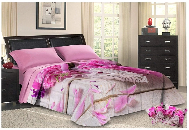 PETTI Artigiani Italiani, Hypoallergenic, Microfiber, Cozy and Warm, Printed Duvet, 100% Made in Italy, Spring, Bed 135 (120/130 x 190/200)