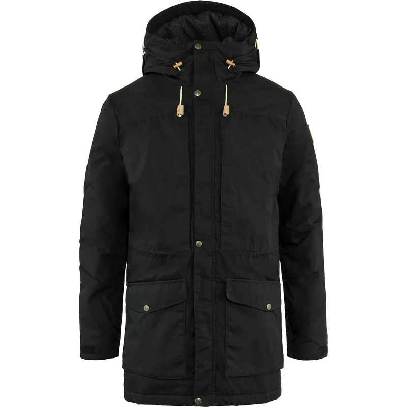 Fjallraven Men's Singi Wool Padded Parka M Sport Jacket, Black, XS UK