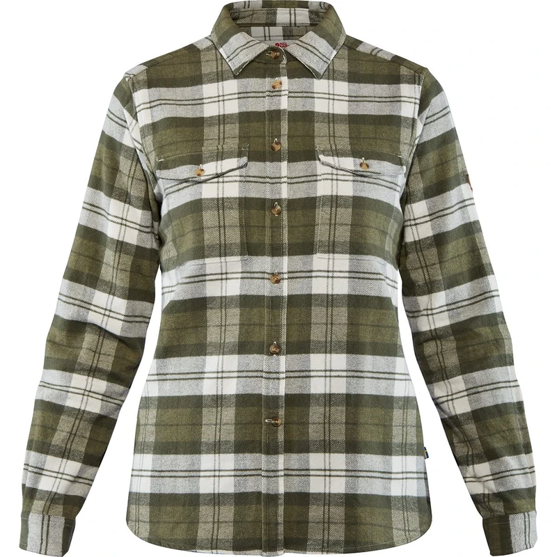 FJALLRAVEN F89832-620 Övik Heavy Flannel Shirt W Green L