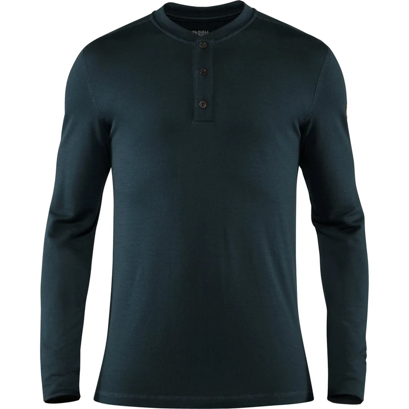 FJALLRAVEN Men's Singi Merino Henley M Jersey, Dark Navy, L UK
