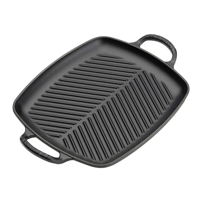 LE CREUSET Signature Cast Iron Rectangular Grill 30cm Matte Black, 20201300000422