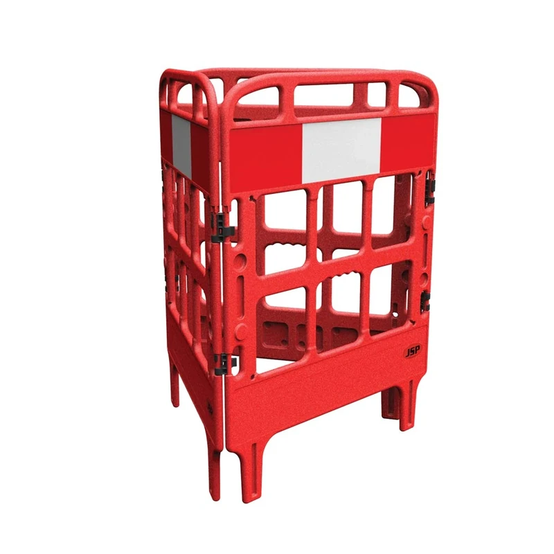 JSP Portagate 3 Gate Red Barrier Red/White Reflective (KBT023-000-600)