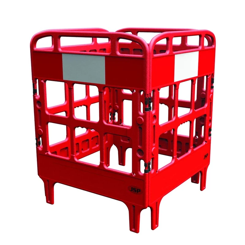 JSP Portagate 4 Gate Red Barrier Red/White Reflective (KBU023-000-600) - Image 1