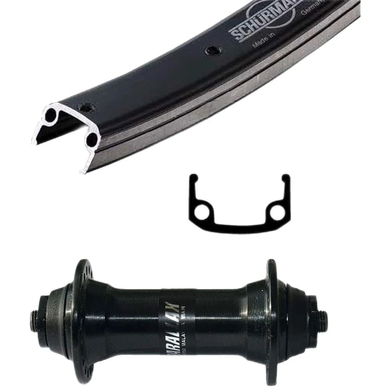 Bike-Parts Unisex – Adults' Wheels 2144030100 Black/Silver, One Size