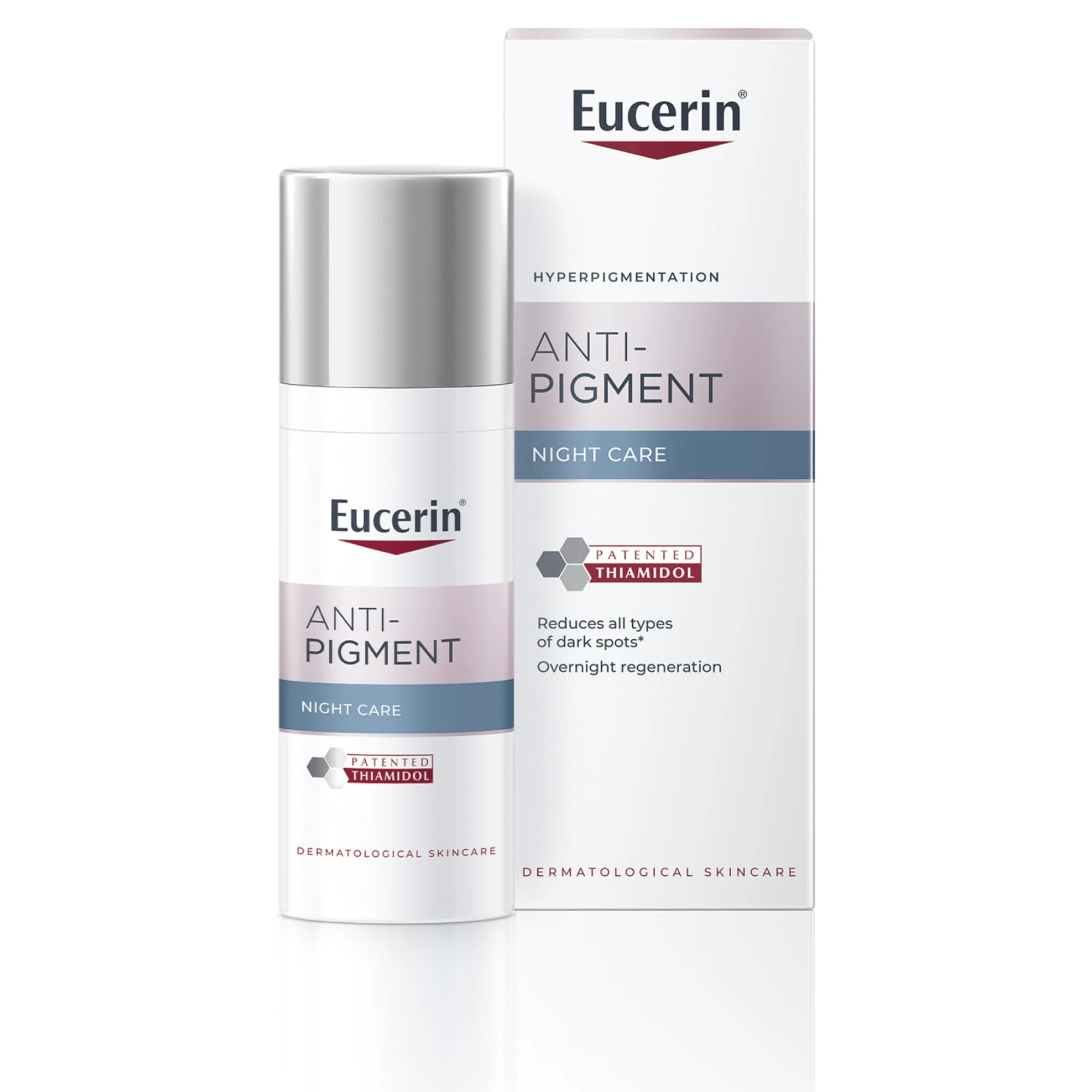 Eucerin Anti-Pigment Night Cream 50ml, Enriched Night Cream to Reduce Appearance of Age Spots, Nourishing Cream with Thiamidol for Treatment of Hyperpigmentation