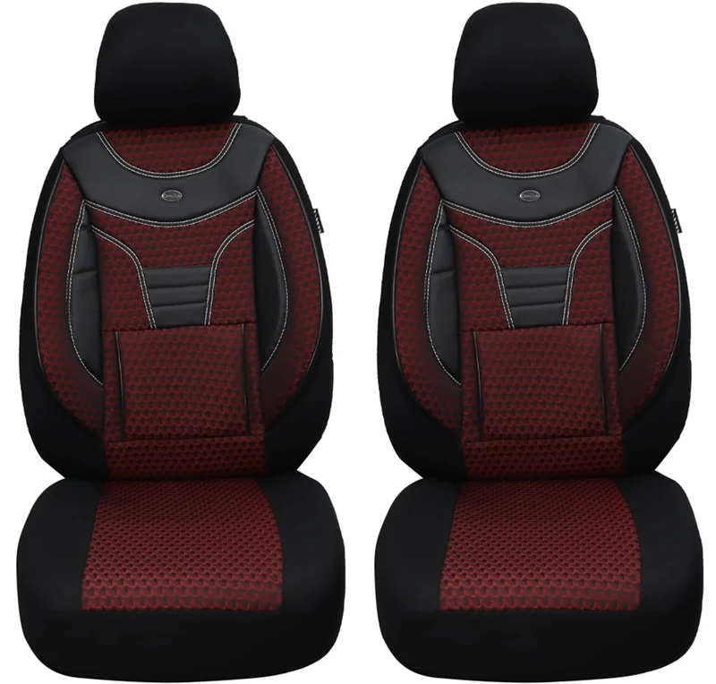 BREMER SITZBEZÜGE Seat covers compatible with Skoda Octavia III type 5E driver and passenger from 2012-2019 colour number: 901