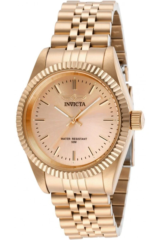 Invicta Specialty 29417 Women's Watch - Waterproof - Analogue - Quartz Movement - stainless steel with rose gold dial - 36mm