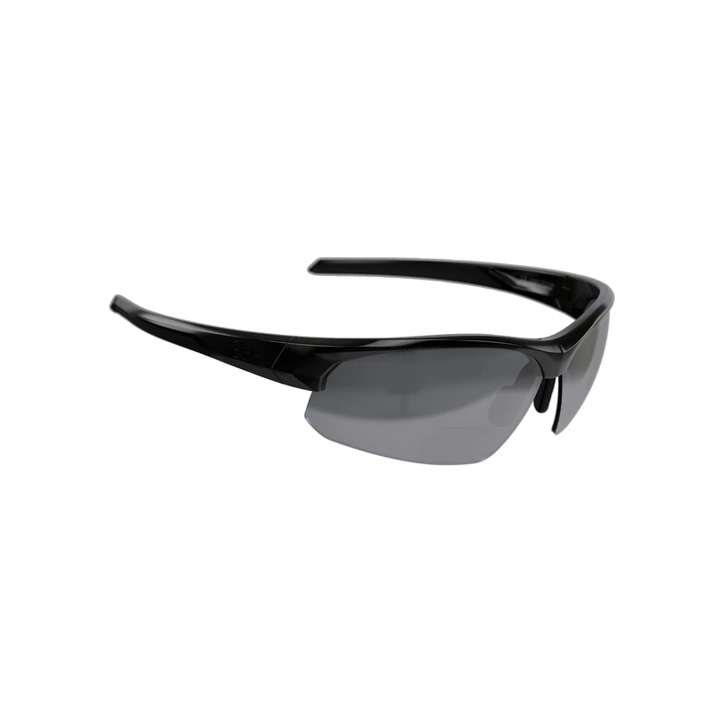 BBB Cycling Unisex's Impress Reader +2.0 Bsg-59 Cycling Glasses with 2 Interchangeable Lenses +2.0 Dioptre Lightweight Sport Sunglasses UV Protection for Bike Riding Mens Womens, Matt Black