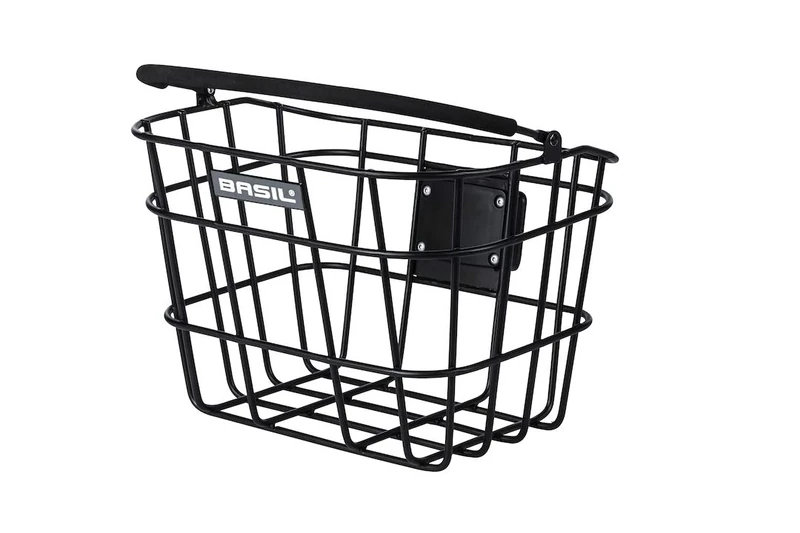 Basil Bremen Aluminium Baseasy/Klickfix Front Basket - Matt Black, One Size