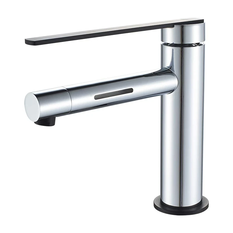 GRIFEMA Dover-G11002B, LED Bathroom Basin Mixer Tap with 2 Colors Changing, Chrome - Image 1