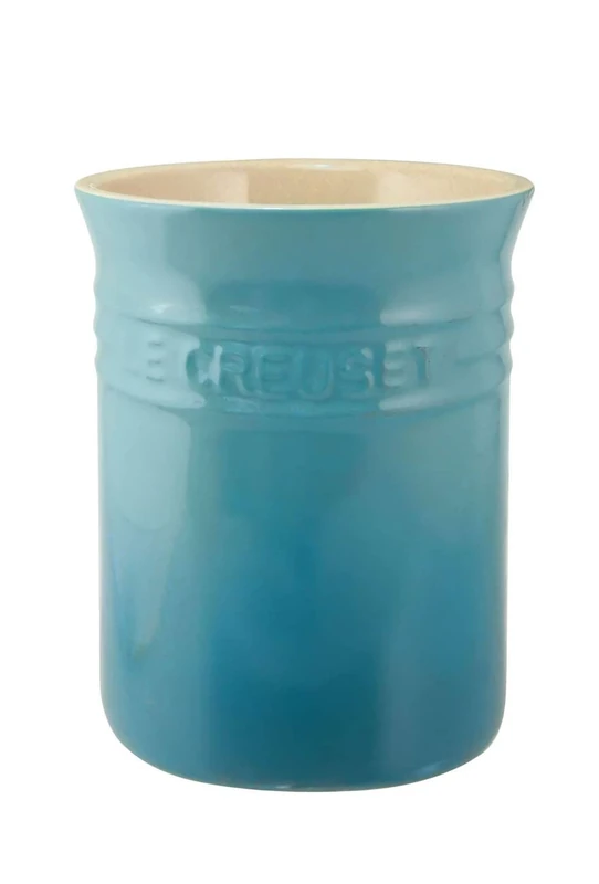 LE CREUSET Stoneware Small Utensil Jar, 1.1 Litres, Teal, 71501111700001