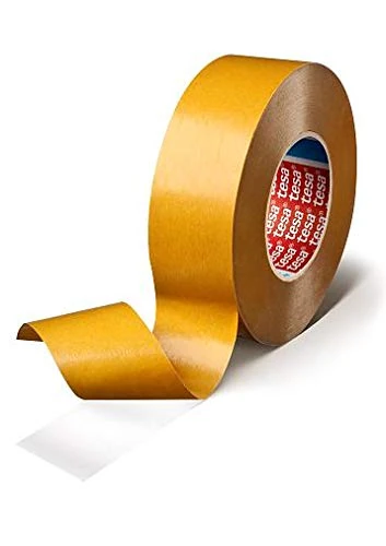 Tesa 51970 Double Sided Adhesive Tape for Lamination and Fixing, PP Support, Acrylic Modified Mass Adhesive, 220μm, 50 m x 25 mm, Transparent, Pack of 36 Pieces