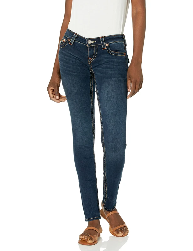 True Religion Women's Stella Low Rise Skinny Jean, Indigo Upgrade, 31W