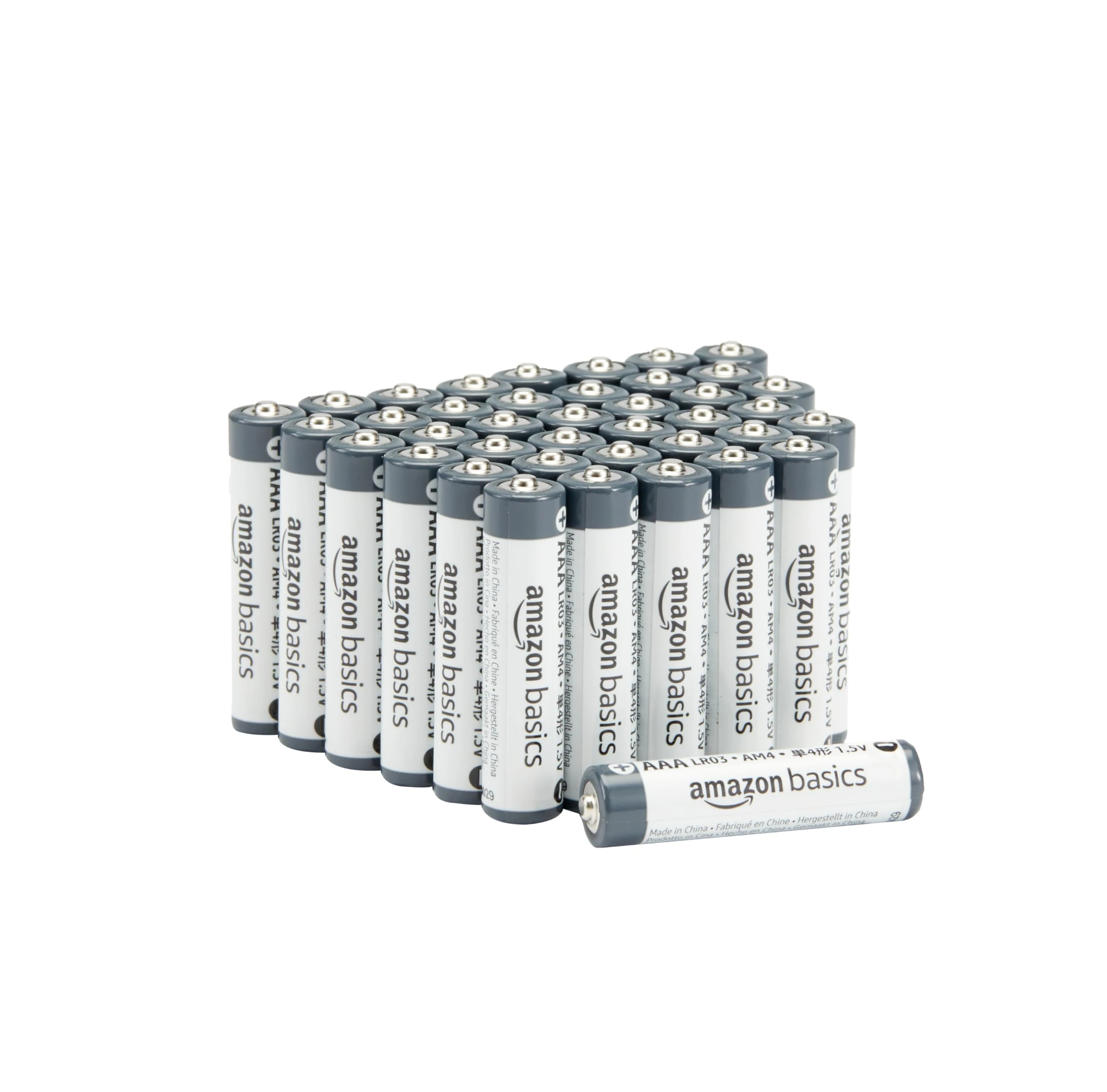 Amazon Basics 40-Pack AAA Alkaline Industrial Batteries, 1.5 Volt, 5-Year Shelf Life