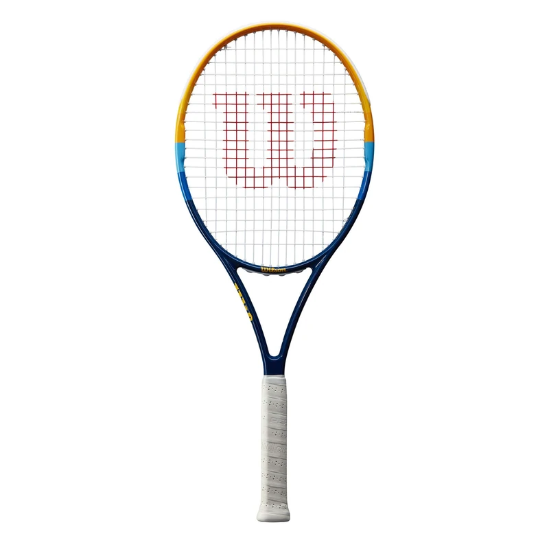 Wilson Unisex-Adult Wilson Prime Tennis Racket for Beginners and Intermediate Players Grip Size L3, Blue/Orange