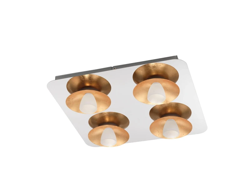 Eglo Torano Ceiling Light Steel 5.4 W, Chrome, Gold