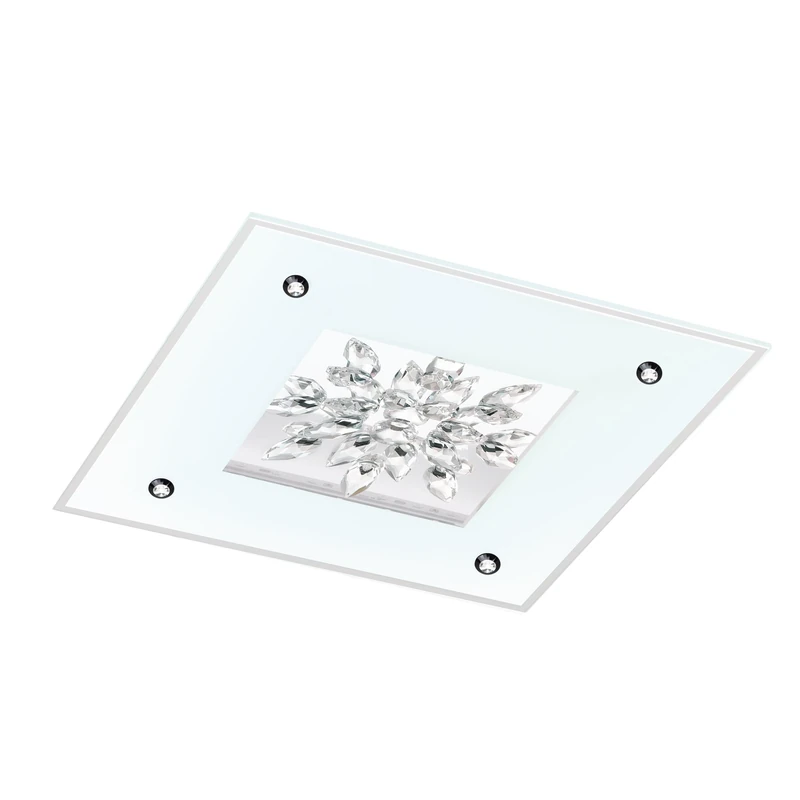 EGLO 97499 BENALUA 1 LED Ceiling Light in White and Crystal