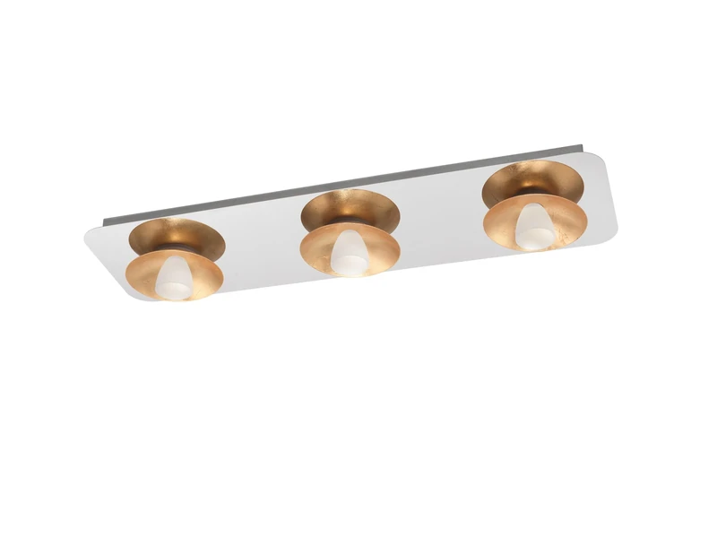 Eglo Torano Ceiling Light Steel 5.4 W, Chrome, Gold