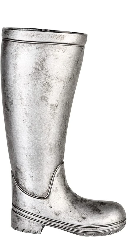 Casablanca modernes Design Umbrella Stand, Ceramic Plastic, Silver, Höhe 45 cm