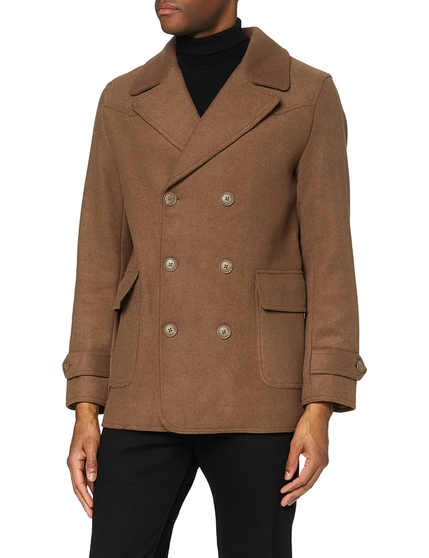 FIND Men's AMZN1902 Coat, Brown (Camel), 44 (Manufacturer Size:XL) - Image 1
