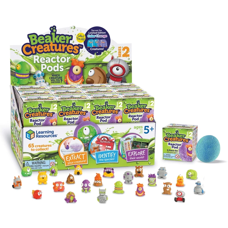Learning Resources 24-Pack Reactor Pods - Beaker Creatures (Series 2) - Image 1