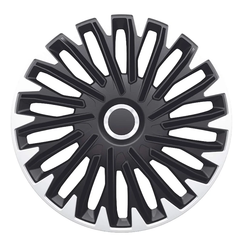 AutoStyle Set wheel covers Quantum Pro 14-inch silver/black + chrome ring