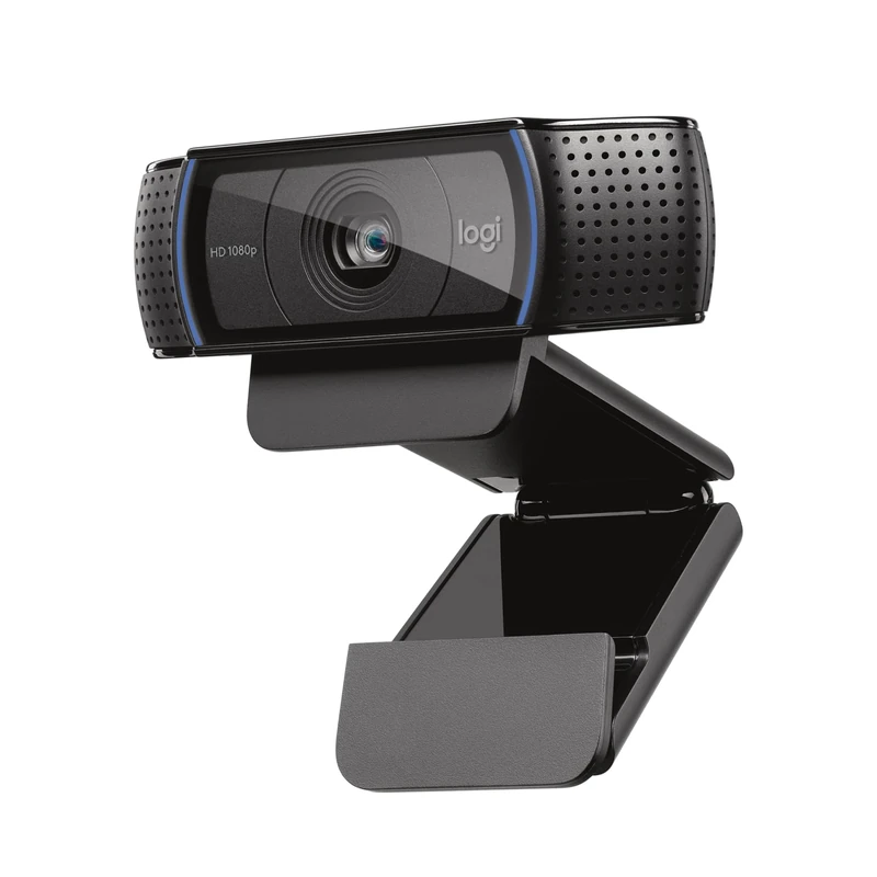 Logitech C920S HD Pro Webcam, Full HD 1080p/30fps Video Calling, Clear Stereo Audio, HD Light Correction, Privacy Shutter, Streaming, Works With Skype,Zoom,FaceTime, PC/Mac/Laptop/Tablet/XBox - Black
