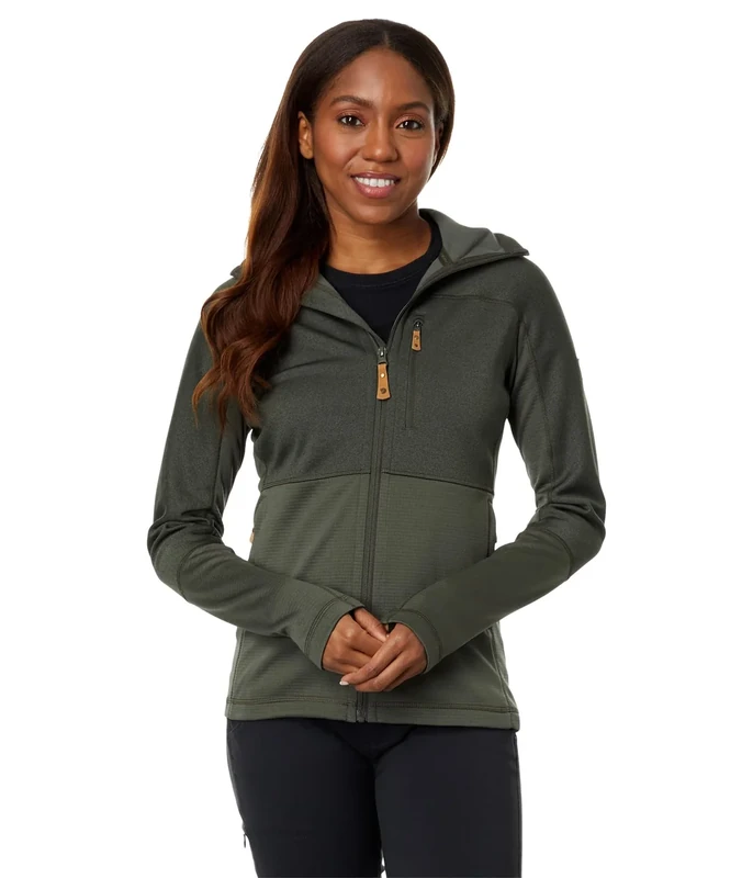 FJALLRAVEN F89589-662 Abisko Trail Fleece W Deep Forest S