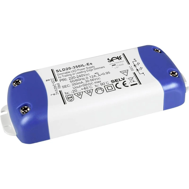 Self Electronics SLD40-700IL-ES LED Driver Constant Current 38.5W 700mA 30-55V/DC Dimmable, Assembly
