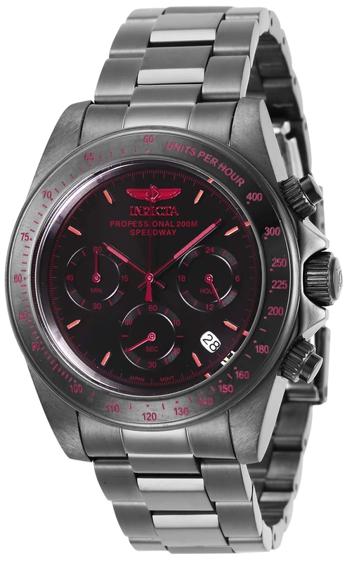 Invicta Speedway 27771 Men's Watch - Waterproof - Analogue - Quartz Movement - stainless steel with Black dial - 39mm - Image 1
