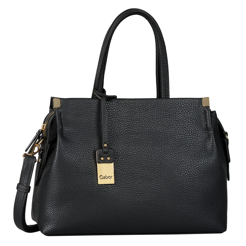 Gabor bags Gela Women's Shopper Shoulder Bag Zip Medium Black, black, 35x13,5x24, Contemporary