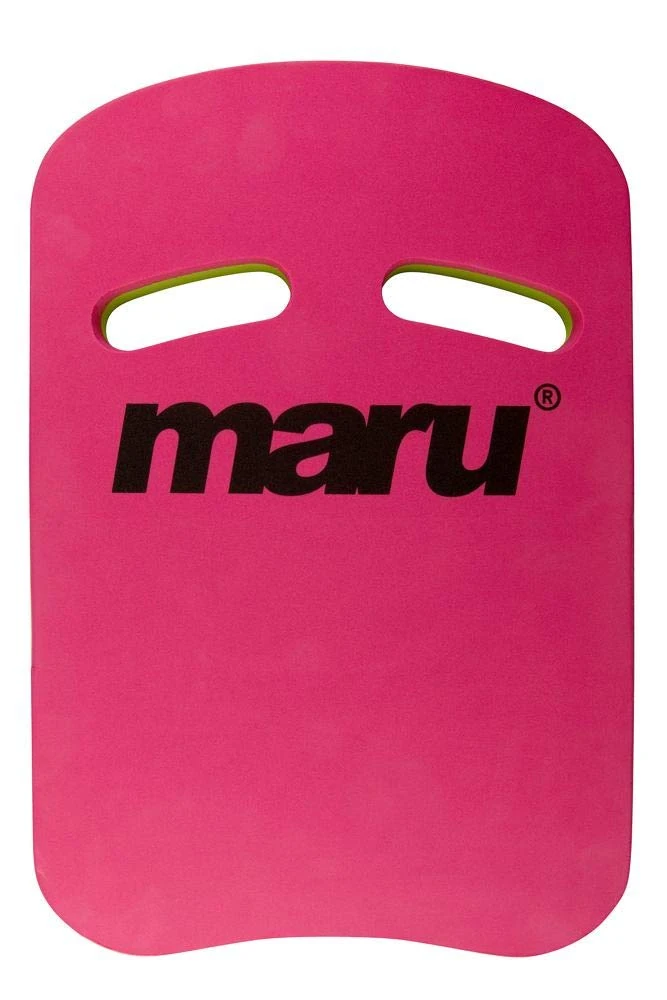 MARU Swimming Kickboard Swim Aid, Pool Float for Adults and Kids, Swim Sports Training Equipment, Improve Body Position and Balance in the Water (Pink/Lime, One Size)