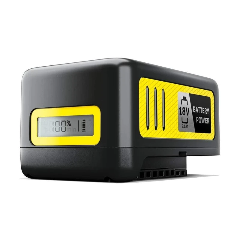 Kärcher 2.445-035.0 18 V / 5.0 Ah Rechargeable Battery, Black, Yellow, 95.0 mm*96.0 mm*142.0 mm