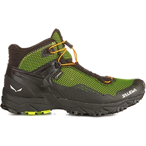 Salewa MS Ultra Flex Mid Gore-TEX, Trail Running Shoes Men’s, Green (Cactus/Fluo Orange), 8 UK