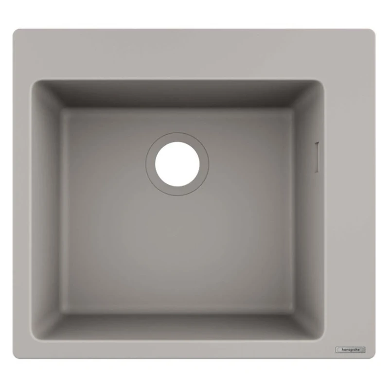 hansgrohe 43312380 S510-F450 Built-in Sink 450, Concrete Grey Kitchen, 60 cm