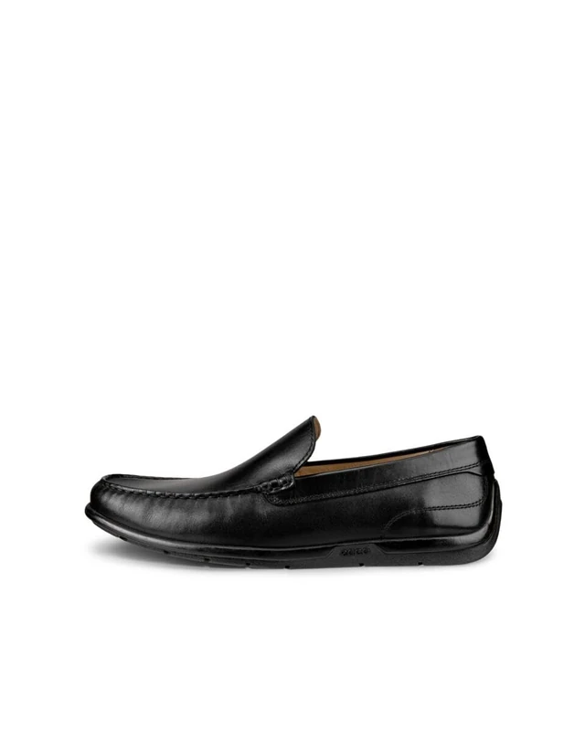 ECCO Men's Classic MOC 2.0 Slip On Driving Style Loafer, Black, 6/6.5 UK