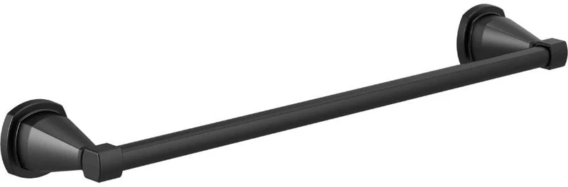Delta Faucet 77618-BL Stryke Towel Bar, Matte Black, 18 Inch