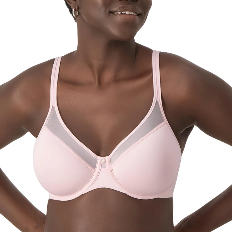 Bali Women's One Smooth U Full Coverage Bra, Hush Pink, 34C