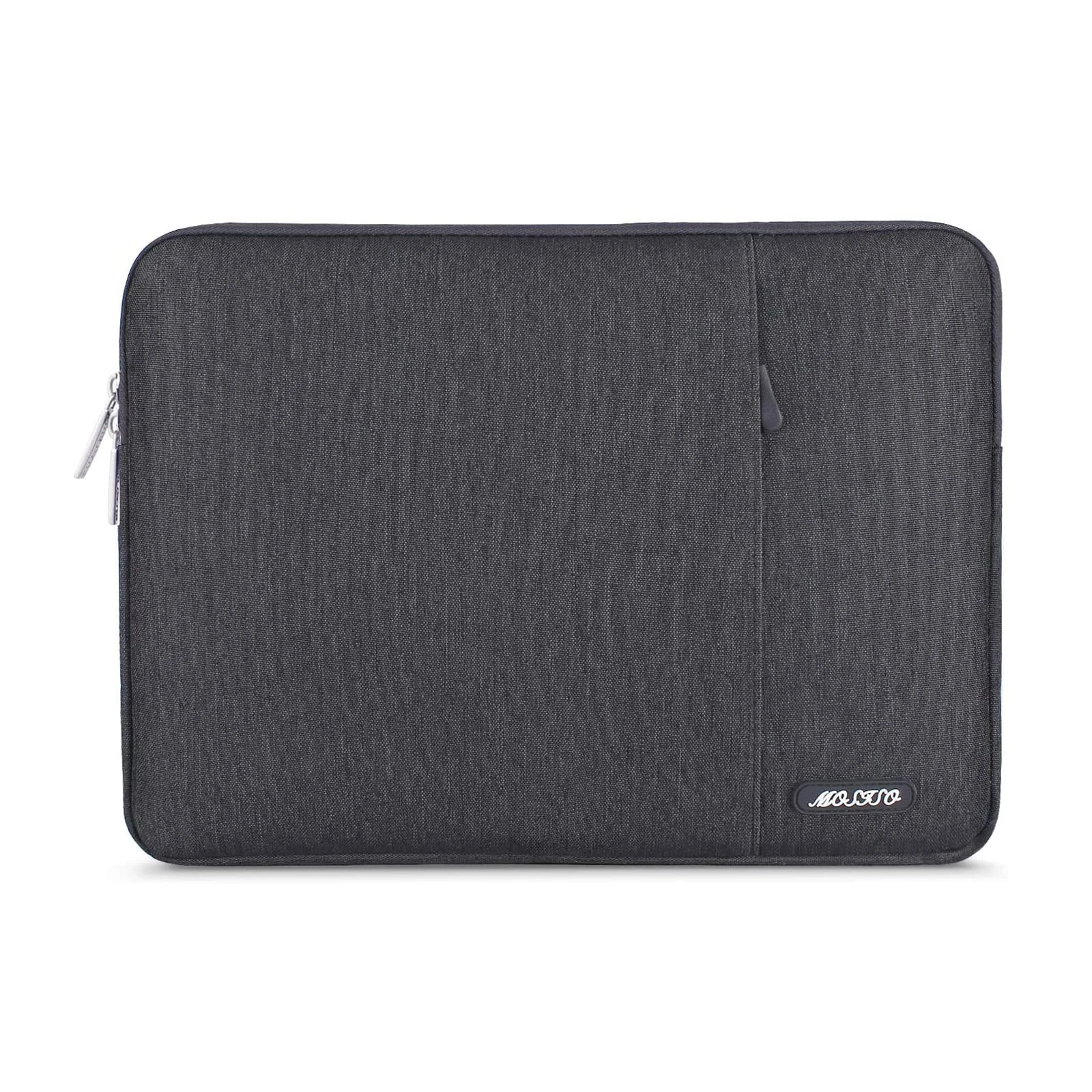 MOSISO Laptop Case 15 inch, 15 inch Laptop Sleeve Compatible with MacBook Air 15 M4 A3241 M3 A3114 M2 A2941 2025-2023, Dell XPS 15, Polyester Vertical Computer Sleeve Bag with Pocket, Space Gray