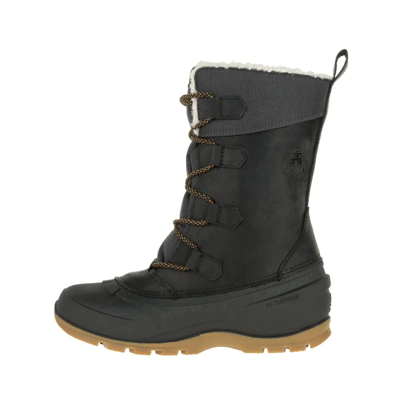 Kamik Women's Snowgem Snow Boots, Black Black Blk, 6 UK