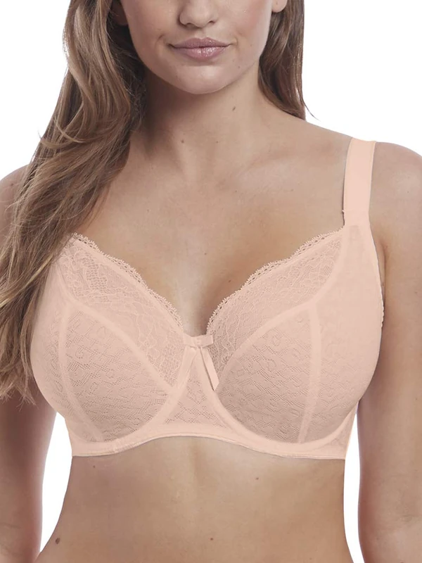 Freya Women's Fancies Lace Balcony Underwire Bra Plunge, Natural Beige, 36GG US - Image 1