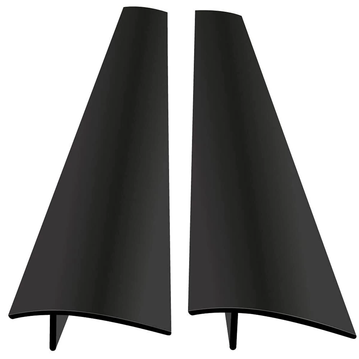 Inanhoo01 61401 Silicone Kitchen Stove Counter Gap Cover, 2 Pack Seals Spills Between Counters, Stovetops, Oven, Heat-Resistant and Easy Clean (Black)